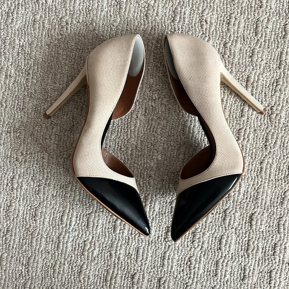 Steve Madden Paigely Nude Cap Toe D’Orsay Pointed Toe Pump size 8 - Picture 5 of 13